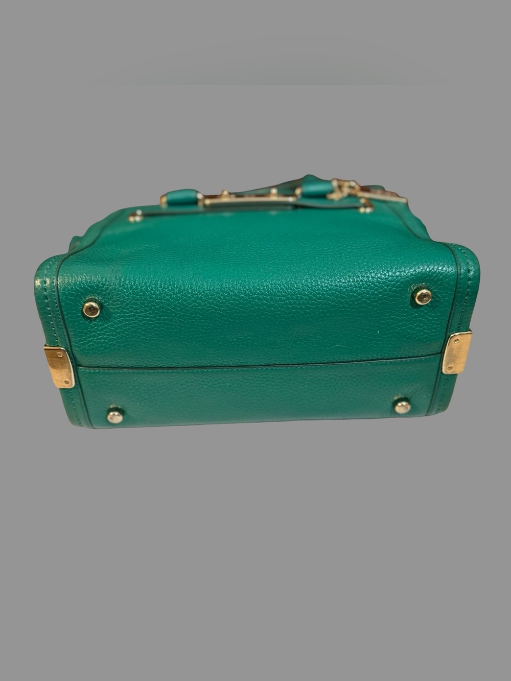 AUTHENTIC Coach Swagger 27 Satchel in Green Pebble Leather - Picture 11 of 11